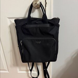 Kate Spade Sleek Black Backpack